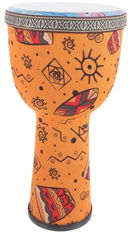 Djembe Handtrommel 8 Zoll aus Pvc für Anfänger und Kinder | Leicht zu Spielen, Lauter Klang, für Bühnenauftritte und Musikunterricht