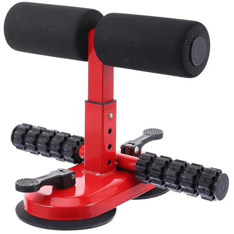 CIYODO Verstellbares Sit up hilfsgerät mit Saugnapf Tragbares Bauchmuskeltrainer für Zuhause Effektives Fitnessgerät für Bauch Rückentraining Geeignet für Frauen und Männer
