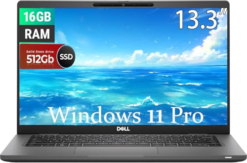 Dell Latitude 7320 Laptop Business, 13.3 FHD(1920x1080), Intel Core i5-1135G7 2.4GHz, 16GB RAM, 512GB SSD, US QWERTY Keyboard, Windows 11 Pro (Renewed)