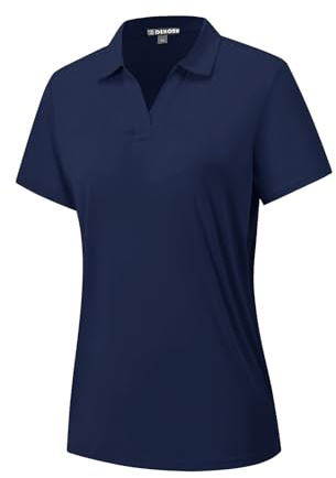 DEHORU Women’s Polo Shirts UPF 50+ Short Sleeve Ladies Work Polo (NB XL)