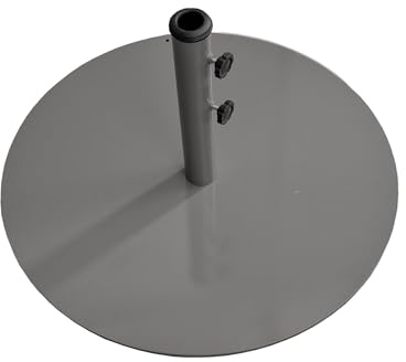 LG Outdoor 16kg Round Steel Parasol Base – Anthracite – Heavy‑Duty Umbrella Stand for 34/38mm Poles, Fits Parasols up to 3m