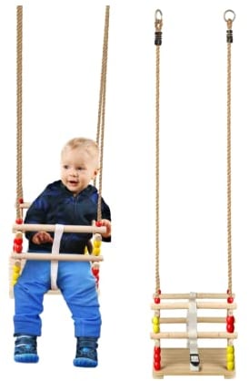 OTITU Balançoire Bébé Intérieur - Balançoire pour Enfants, Balançoire pour Enfants pour Jardin Balançoire Bébé pour Cadre De Porte, Balançoire Bébé - Balançoire en Bois