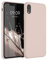 kwmobile Hülle kompatibel mit Apple iPhone XR Hülle - Silikon Handy Case - Handyhülle weiche Oberfläche - kabelloses Laden - Altrosa