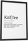 Papierschmiede® Definition: Kaffee, DIN A4 (21x30 cm), Poster für Wohnzimmer, Schlafzimmer, Küche, Esszimmer, Wandbild Geschenk Wanddeko - ohne Rahmen