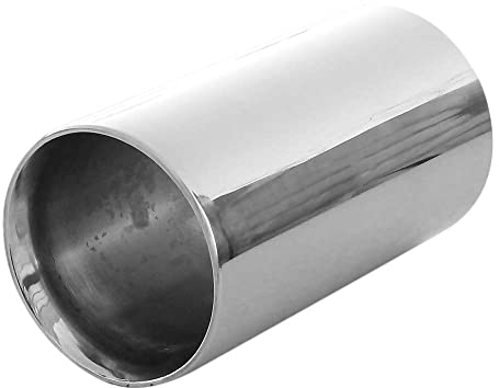 Auspuffblende Endrohr Endstuck Auspuff Blende Schalldampf Sportauspuff Universell Schalldampf Sport Tuning Optik Edelstahl Rund von 42mm bis 60mm