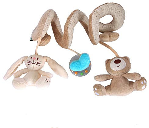 Baby-Spiral-Aktivitätsspielzeug für Kinderwagen, Kinderwagen, Krippe, mit Ringglocke, zum Umwickeln, 0–12 Monate, süßes Spielzeug für Neugeborene