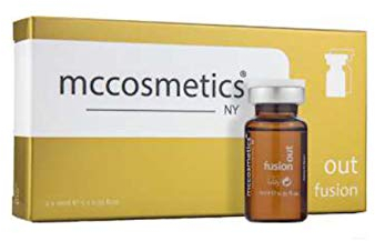 out fusion Serum - (steril) für Microneedling (Derma Pen) und Mesotherapie (Dermaroller) bei Tränensäcken u. Augenringen sowie bei Falten um die Augen - Ampulle 10ml