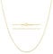KISPER 24k Gold Snake Chain Necklace – Thin, Dainty, Gold Plated Stainless Steel Jewelry for Women & Men with Lobster Clasp, 28