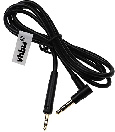 vhbw Audio AUX Kabel kompatibel mit AKG Y40BT, Y45BT, Y50, Y500, Y50BT Kopfhörer - Audiokabel 3,5 mm Klinkenstecker, 100 cm, Schwarz