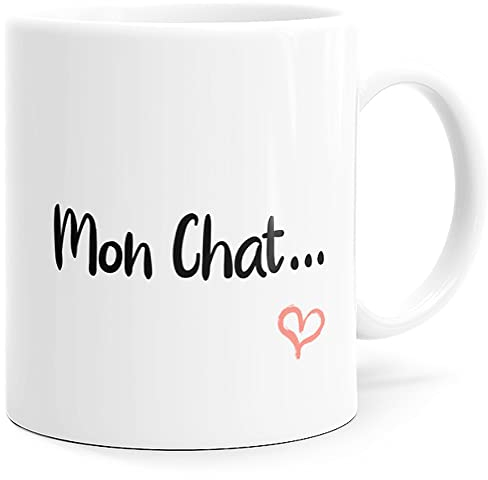 Luigi Collection Mug Humour Mon Chat Tasse Message drôle Amour. Idée Cadeau Original pour Ami Couple Amoureux Collègue Frère Mari Homme Fiancé Copain Pote pour Anniversaire St Valentin Noël.