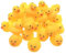 JZK 30 x gelbe Badeenten aus Gummi, schwimmen und quietschen, Mini-Badespielzeug für Kinder, Baby-Badewanne, Spielen und Duschen, Geburtstagsparty-Zubehör