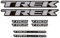 Adesivi compatibili con telaio bici Trek Factory Racing Grigio