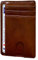 O³ Porte Carte identité française, Portefeuille Carte bancaire Anti piratage, en Cuir | Blocage RFID | Anti fraude, Anti piratage | Élégant et Minimaliste (S Marron)