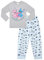 Disney Pigiama lungo da donna in cotone super carino Stitch & Angel, Grigio, 14-16