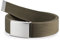 Ladeheid Herren Gürtel männlich Stoffgürtel Sackleinen P90 (Olivgrün, 125 cm x 4 cm)