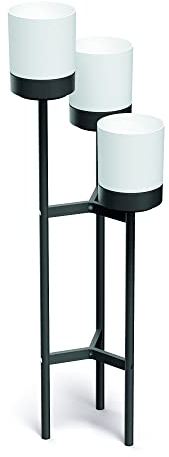 botle Blumenbeet Hoch Blumentopf Ubertopf Farbe Weiß dreibeinig Metallrahmen Maße (LxBxH) 42 cm x 39,5 cm x 125 cm Material Kunststoff/Metall Rahmen 3 x 4L Modern losgelöst