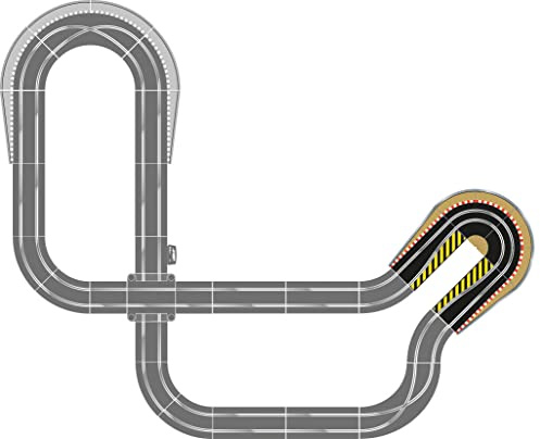 Scalextric – Zubehörpaket für Haarnadelkurvengleise, Black