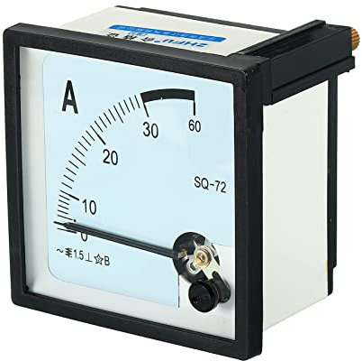 YOKIVE Analogico Pannello Amperometro, SQ-72 Ampere Metro Corrente Tester, Ottimo per Ufficio, Arte, Casa, Giornalmente Utilizzo (AC 0-30A)