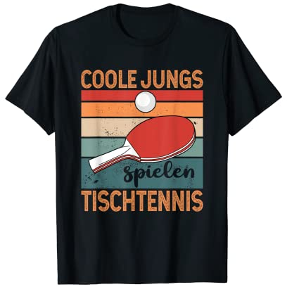 Coole Jungs spielen Tischtennis Ping Pong Tischtennisspieler T-Shirt