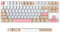 AJAZZ AK871 Tastiera da Gioco Wireless 75%, Dual-Mode Bluetooth/2,4 Ghz, Tastiera Meccanica TKL 80% con Interruttore Blu Clicky Hot-Swappable, Compatti 87 Tasti, Senza Backlit per Win/Mac - Bianco