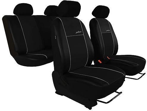 ewaschbaer Autoschonbezug-Set maßgeschneidert, kompatibel mit Jeep Wrangler T.J. Integriert II 1997-2006, 5-Sitze