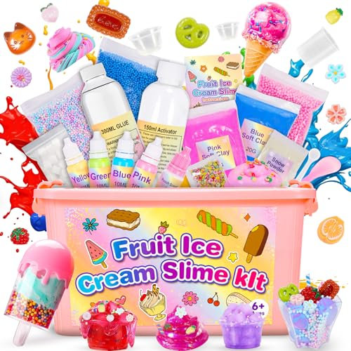 Veopoko Slime Kits - Toys for 6-12 Year Old Boys & Girls - Butter, Foam & Cloud Slime Making Kits