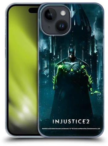Head Case Designs Offizielle Injustice 2 Batman Darsteller Harte Rueckseiten Handyhülle Hülle Huelle kompatibel mit Apple iPhone 15