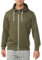 Indicode Herren INChristos Sweatjacke mit Kapuze und Reißverschluss | Hooded Jacket Kapuzenjacke für Männer Army, L