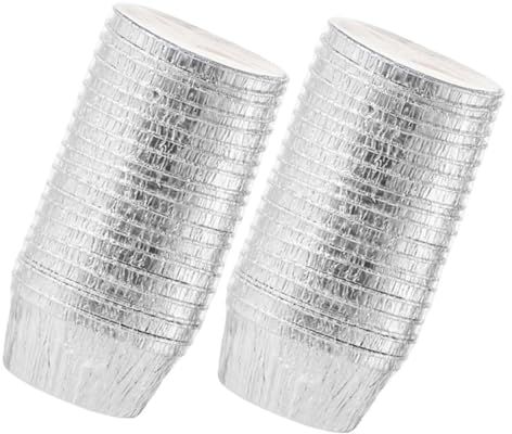 Zerodeko Moules à Gâteaux En Aluminium Lot De 30 à Pudding Non Adhésif Outils De Cuisson Pour Cupcakes Maison