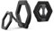URBAN ARMOR GEAR UAG Magnetic Phone Ring Stand Compatible with MagSafe Magnet, Removable Metal Finger Ring Grip & 360 Rotation Adjustable Kickstand for iPhone 16/15, Galaxy S25, S24, Black/Silver