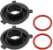 Hsthe Sea 4 Stück H4-LED-Scheinwerfer Adapter, Sockel Lampenfassung mit Dichtungsringen, kompatibel mit LED Scheinwerfer Lampensockel Konvertierungsadapter