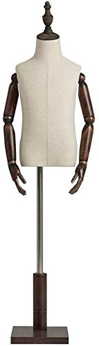 Nähen Schaufensterpuppe Schaufensterpuppe Schneiderpuppe Schneiderpuppe Kinderschneiderpuppe Schaufensterpuppe Büste Schneiderinnen Display Antike Massivholzbasis Höhenverstellbar Geeignet f