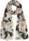 Caspar SC531 Damen Sommer Schal aus weichem Modal gemustert, Farbe:schwarz