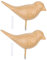 Hohopeti 2Pièces Patère Murale Oiseau Résine Crochets Décoratifs pour Vêtements Chapeaux et Clés Accroche Mural Compact et Pratique pour Chambre et Entrée