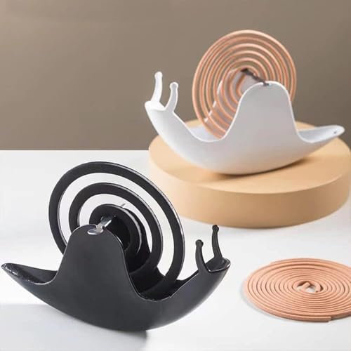 sylbx 2 pièce Porte-Encens Répulsif,Support De Bobine De Moustique en Métal,Support De Bobine De Moustique D'escargot,Supports de Spirale Anti-Moustiques pour Intérieur Et Extérieur