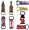 LILAJ Set of 6 London Souvenir Bottle Openers, British Icons - Telephone Booth, Double-Decker Bus, Big Ben, 3D Replicas, Ideal for Keys & Bags, Cute Ornament, Home Decor Gift