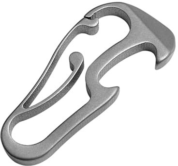 Titanium Keychain,Carabiner Clip,EDC Keychain Quick Release,Key Holder for Cars,Key Ring EDC Multi-Tool,Bottle Opener,Can Opener,Nail Remover Tool for Keys Men Women Bag/Belt/Purse Outdoor Camping