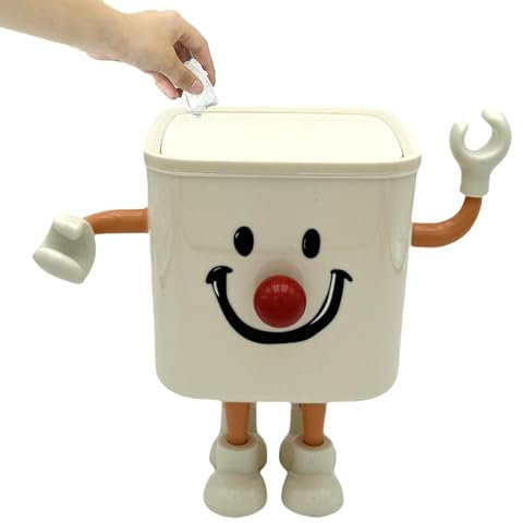 Desktop Trash Can, Jewelry Organizer Box, Makeup Storage Organizer, Compact Trash Can and Jewelry Organizer Box, Stylish Basketball, 24 x 20 cm für Make-up, Schule und Schlafzimmer, Raumspardesign