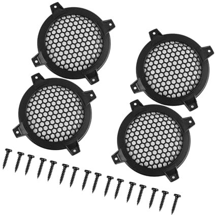 Partuto 4pcs Grill Cover 4 Mesh Protector Car Speaker Cover Subwoofer Grill Replacement