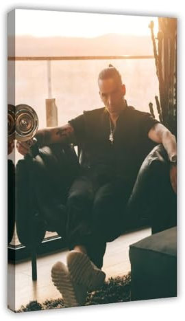 bpoejge Exclusive Art Klassisches Rapper-Hip-Hop-Sängerin RAF Camora, cooles Portrait-Poster, Wandkunst, Dekordruck, Bild Gemälde für Wohnzimmer, Schlafzimmer, Dekoration, 40 x 60 cm