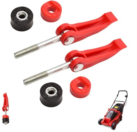 LONGHAO 2 pcs Poignée de Tondeuse Vis pour Tondeuse à Gazon Poignée Universelle de Tondeuse à Gazon Tondeuse À Gazon Accessoires,Convient à La Plupart des Modèles de Tondeuses à Gazon,Solide (#2)