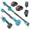 SEESII Sécateur Électrique Avec Perche, 2-en-1 Secateur Electrique Sans Fil Télescopique, Hauteur de Travail Jusqu’à 4,5 m (Base 1,8 m), Coupe 40 mm, 2 * 4,0Ah Batteries, Lame SK5,Jardin/Arbres/Fleurs