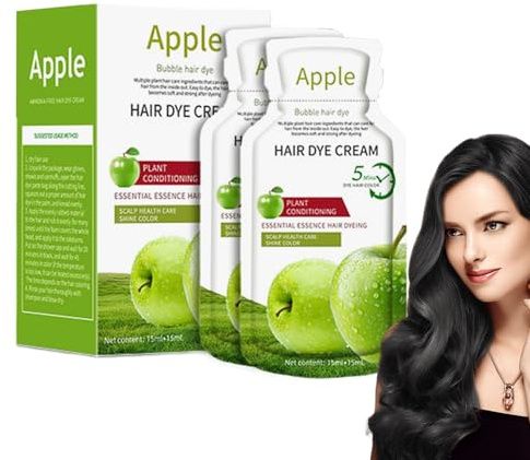 Colour Hair Dye, 300 ml Colouring Cream with Grey Cover, Fruity Fragrance, Long-Lasting Colour Holding, Natural Plant Extracts for Salon, Home, Beginners & Family