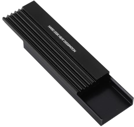 SENECESLI Hochwertiger M.2-Kühlkörper, Verbesserte Kühlung, Doppelseitiger Kühlkörper für 950 PRO 960 mit Silikonpad (BLACK)