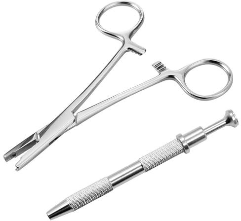 Piercing Zange,3 mm Piercing Kugel Aufdreher Mit Greifer Perforierwerkzeuge | Piercingzange Für Kugel Zum Drehen Piecing Öffner Piecing Werkzeug Klemme Für Kugeln Und Körperteile
