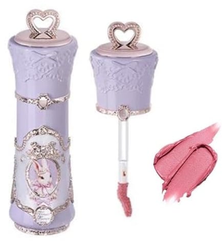 Flower Knows Bunny Garden Cloud Lippencreme Matt Glatte Lippenstift Niedliches Herz-Design (C06)