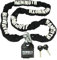 Mammoth 10mm Square Motorbike Motorcycle Lock & Chain - 11mm hardened steel closed shackle lock