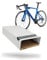PARAX Fahrradhalter - Wandhalterung für Fahrrad - Indoor Fahrrad Aufbewahrung - Fahrrad Aufhängung aus Aluminium & Holz - Fahrradträger Walnuss - L