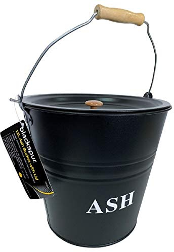 Seau à cendres à charbon avec couvercle – 12 l