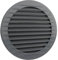 Rejilla de ventilación para insectos, redonda, 120 mm de diámetro, color gris